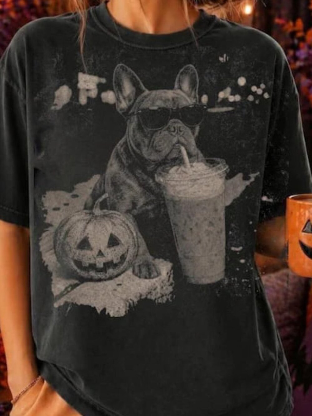 Halloween Dog Shirt, Pumpkin Fall Dog Tee, Halloween Gift For Dog Lover